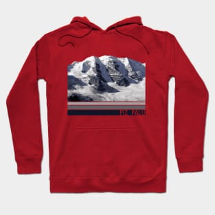 Piz Palü Mountain Illustration Hoodie